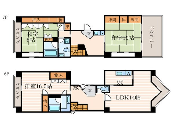 SAMSQUARE烏丸御池の物件間取画像